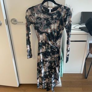 Leith Mesh Long Sleeve Dress